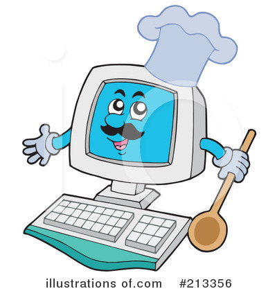 Royalty-Free (RF) Computer Clipart Illustration by visekart - Stock Sample #213356