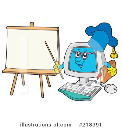 Royalty-Free (RF) Computer Clipart Illustration by visekart - Stock Sample #213391