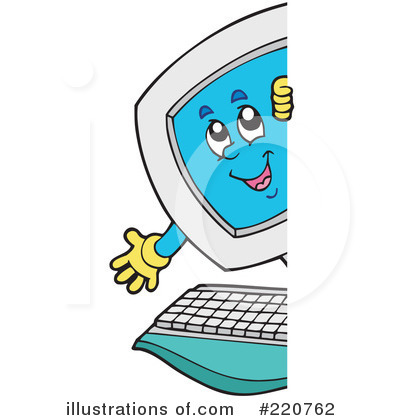 Computer Clipart #1059795 - Illustration by visekart