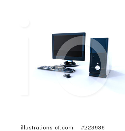 Royalty-Free (RF) Computer Clipart Illustration by chrisroll - Stock Sample #223936