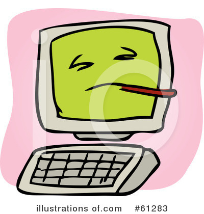 Royalty-Free (RF) Computer Clipart Illustration by Kheng Guan Toh - Stock Sample #61283
