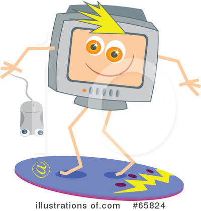 Royalty-Free (RF) Computer Clipart Illustration by Prawny - Stock Sample #65824