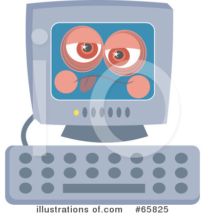 Royalty-Free (RF) Computer Clipart Illustration by Prawny - Stock Sample #65825
