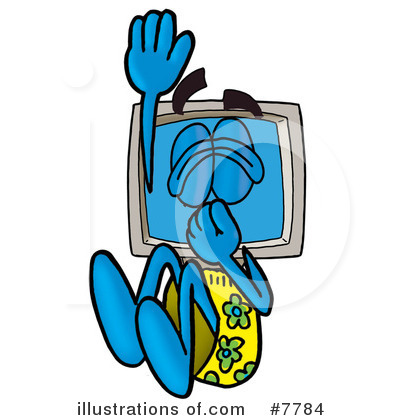 Royalty-Free (RF) Computer Clipart Illustration by Mascot Junction - Stock Sample #7784