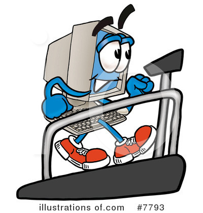 Royalty-Free (RF) Computer Clipart Illustration by Mascot Junction - Stock Sample #7793
