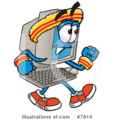 Royalty-Free (RF) Computer Clipart Illustration by Mascot Junction - Stock Sample #7810