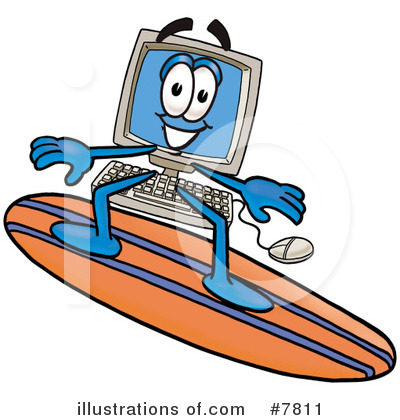 Royalty-Free (RF) Computer Clipart Illustration by Mascot Junction - Stock Sample #7811