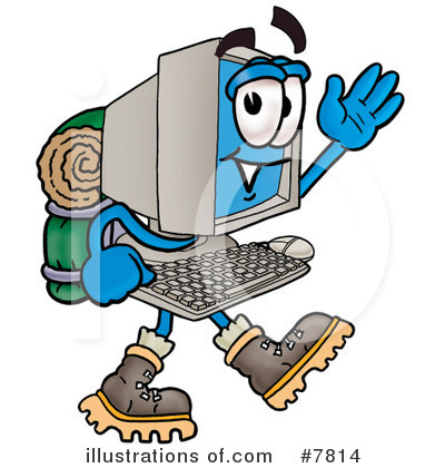 Royalty-Free (RF) Computer Clipart Illustration by Mascot Junction - Stock Sample #7814