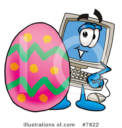 Royalty-Free (RF) Computer Clipart Illustration by Mascot Junction - Stock Sample #7822