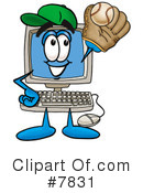 Computer Clipart #7831 by Mascot Junction