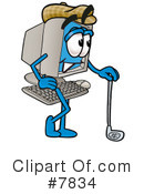 Computer Clipart #7834 by Mascot Junction