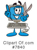Computer Clipart #7840 by Mascot Junction