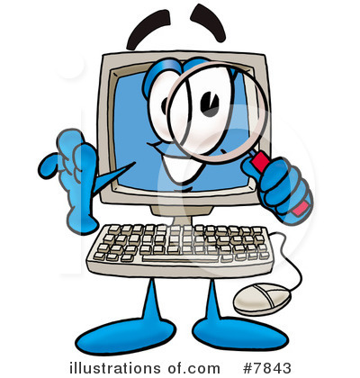 Royalty-Free (RF) Computer Clipart Illustration by Mascot Junction - Stock Sample #7843