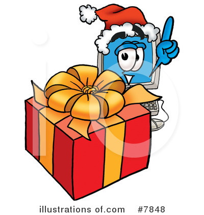 Royalty-Free (RF) Computer Clipart Illustration by Mascot Junction - Stock Sample #7848