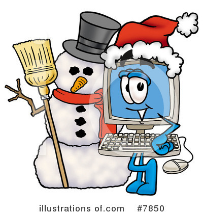 Royalty-Free (RF) Computer Clipart Illustration by Mascot Junction - Stock Sample #7850