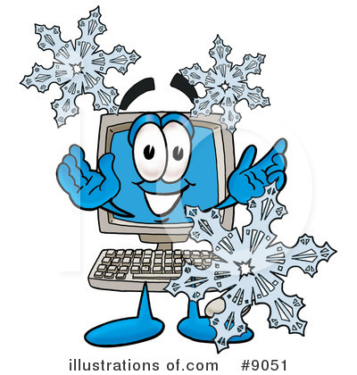 Royalty-Free (RF) Computer Clipart Illustration by Mascot Junction - Stock Sample #9051