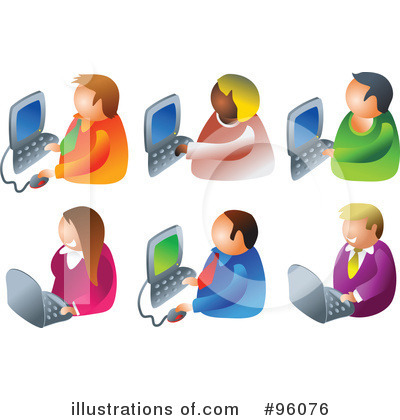 Royalty-Free (RF) Computer Clipart Illustration by Prawny - Stock Sample #96076