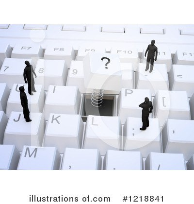 Royalty-Free (RF) Computer Keyboard Clipart Illustration by Mopic - Stock Sample #1218841