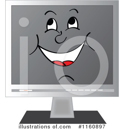 Royalty-Free (RF) Computer Monitor Clipart Illustration by Andrei Marincas - Stock Sample #1160897
