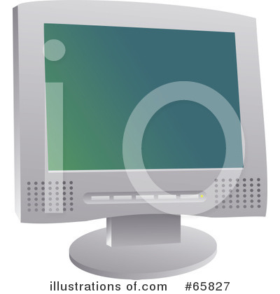 Royalty-Free (RF) Computer Monitor Clipart Illustration by Prawny - Stock Sample #65827