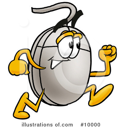 Royalty-Free (RF) Computer Mouse Clipart Illustration by Mascot Junction - Stock Sample #10000