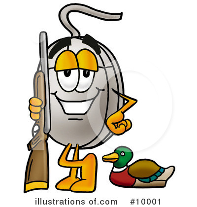 Royalty-Free (RF) Computer Mouse Clipart Illustration by Mascot Junction - Stock Sample #10001