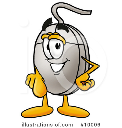 Royalty-Free (RF) Computer Mouse Clipart Illustration by Mascot Junction - Stock Sample #10006