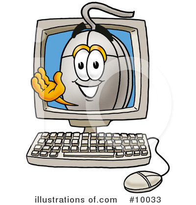 Royalty-Free (RF) Computer Mouse Clipart Illustration by Mascot Junction - Stock Sample #10033