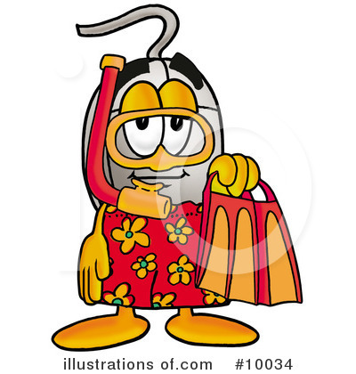 Royalty-Free (RF) Computer Mouse Clipart Illustration by Mascot Junction - Stock Sample #10034