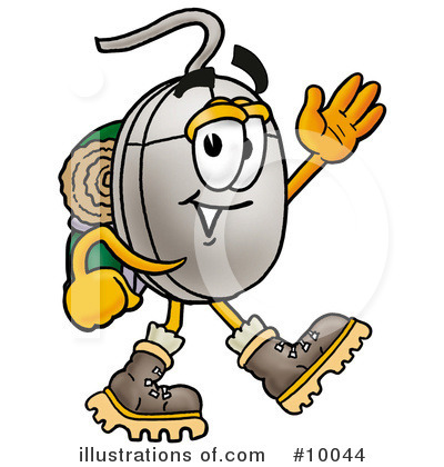 Royalty-Free (RF) Computer Mouse Clipart Illustration by Mascot Junction - Stock Sample #10044