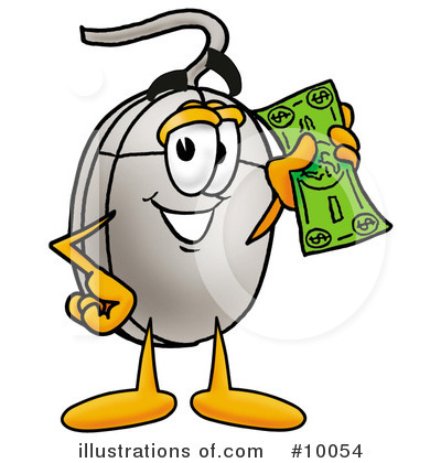 Royalty-Free (RF) Computer Mouse Clipart Illustration by Mascot Junction - Stock Sample #10054