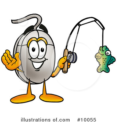 Royalty-Free (RF) Computer Mouse Clipart Illustration by Mascot Junction - Stock Sample #10055