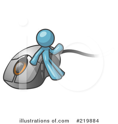 Royalty-Free (RF) Computer Mouse Clipart Illustration by Leo Blanchette - Stock Sample #219884