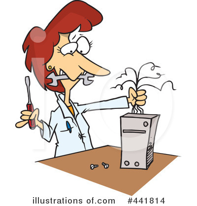 Computer Repair Clipart #441814 by toonaday