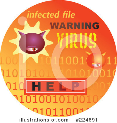 Royalty-Free (RF) Computer Virus Clipart Illustration by Prawny - Stock Sample #224891
