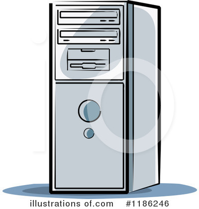 Royalty-Free (RF) Computers Clipart Illustration by Lal Perera - Stock Sample #1186246