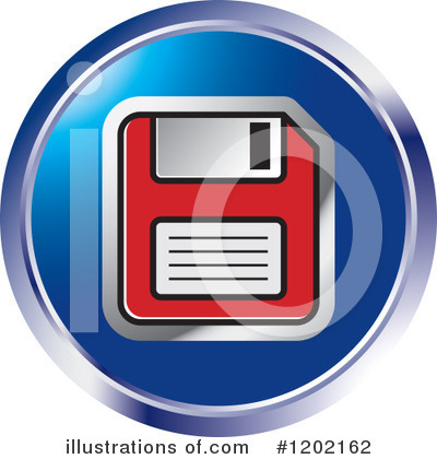 Floppy Disk Clipart #1202162 by Lal Perera