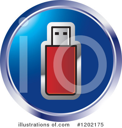 Flash Drive Clipart #1202175 by Lal Perera