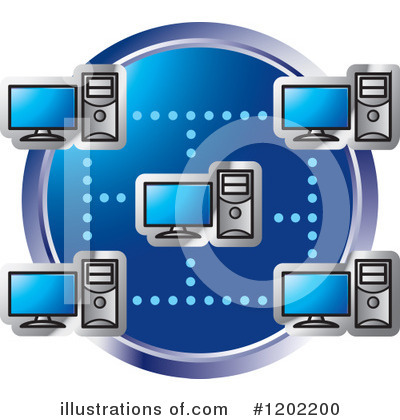 Royalty-Free (RF) Computers Clipart Illustration by Lal Perera - Stock Sample #1202200