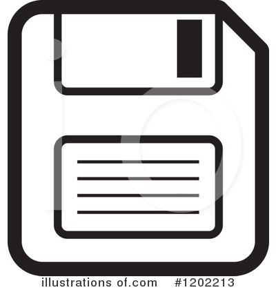 Floppy Disk Clipart #1202213 by Lal Perera