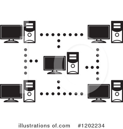Royalty-Free (RF) Computers Clipart Illustration by Lal Perera - Stock Sample #1202234