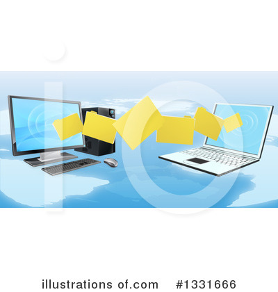 Laptops Clipart #1331666 by AtStockIllustration