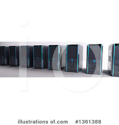Royalty-Free (RF) Computers Clipart Illustration by KJ Pargeter - Stock Sample #1361388