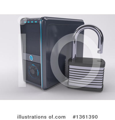 Royalty-Free (RF) Computers Clipart Illustration by KJ Pargeter - Stock Sample #1361390
