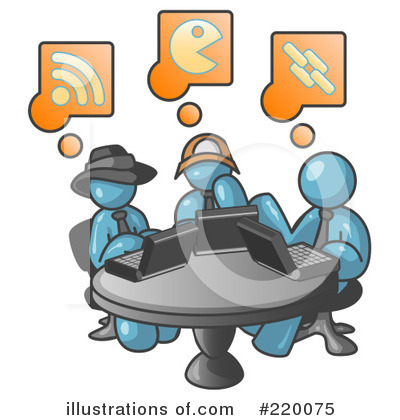 Royalty-Free (RF) Computers Clipart Illustration by Leo Blanchette - Stock Sample #220075