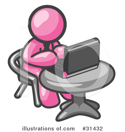 Royalty-Free (RF) Computers Clipart Illustration by Leo Blanchette - Stock Sample #31432
