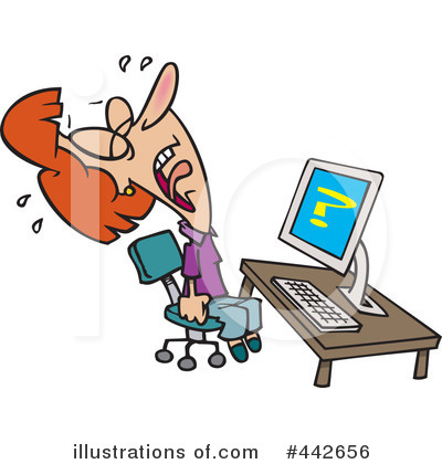Royalty-Free (RF) Computers Clipart Illustration by toonaday - Stock Sample #442656