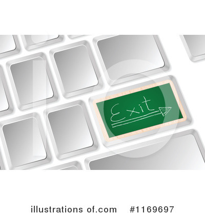 Royalty-Free (RF) Comuter Keyboard Clipart Illustration by Andrei Marincas - Stock Sample #1169697