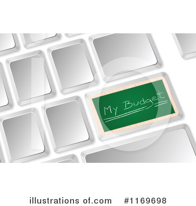 Royalty-Free (RF) Comuter Keyboard Clipart Illustration by Andrei Marincas - Stock Sample #1169698