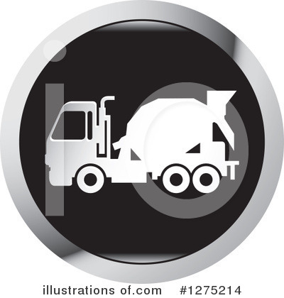Cement Truck Clipart #1275214 by Lal Perera